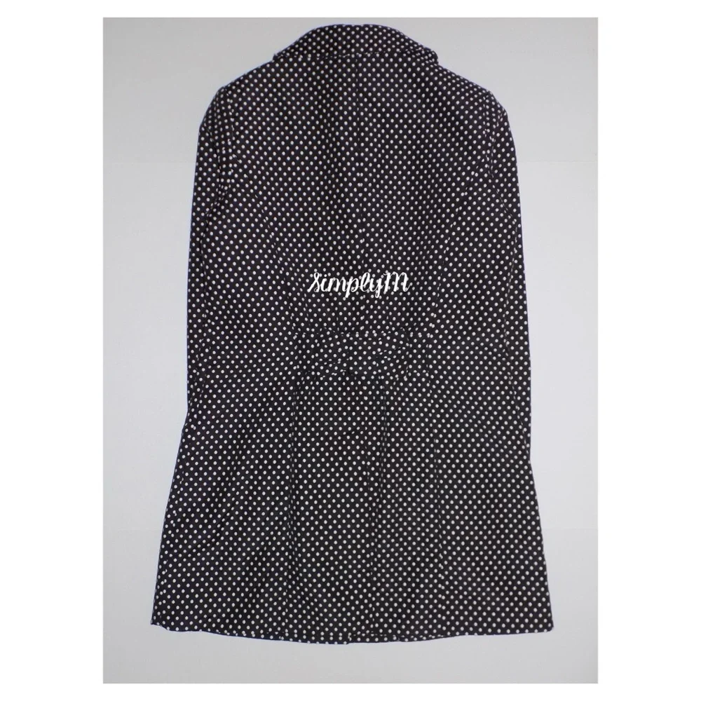 LC Lauren Conrad Black & White Polka Dots Coat - Picture 3 of 6